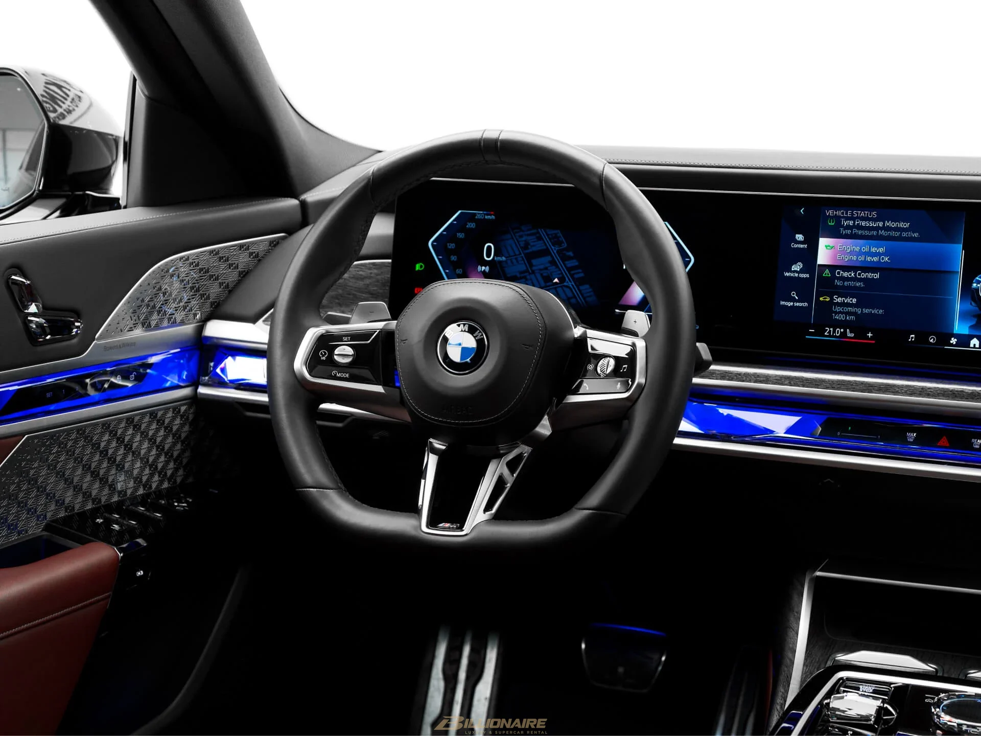 BMW 740i Luxury Sedan — Dravit Grey mieten in Dubai – Foto 9
