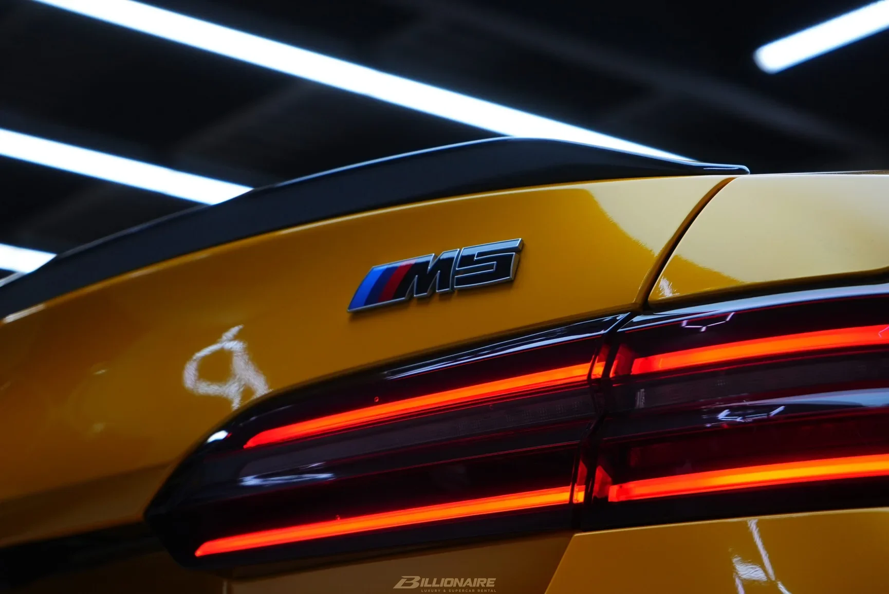 BMW M5 G90 Yellow - View 8