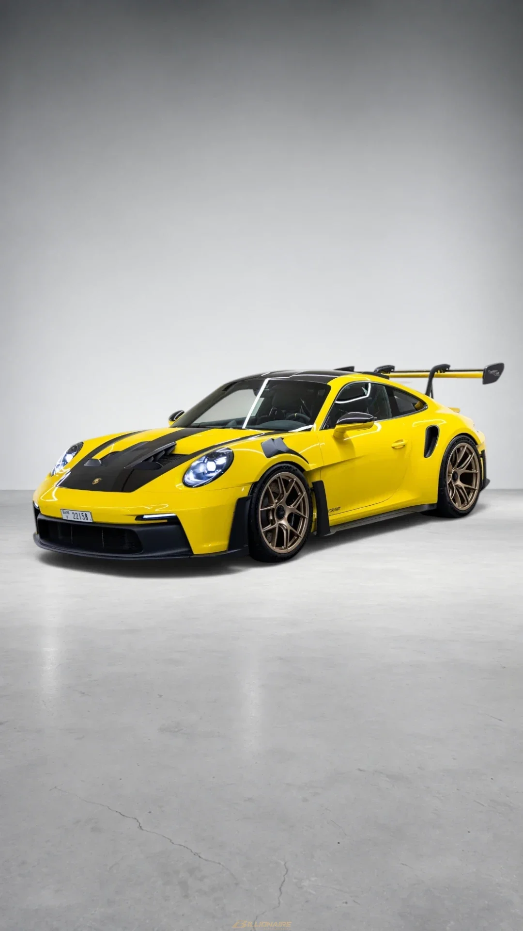 Porsche 911 GT3 RS Weissach Package Yellow в аренду в Дубае