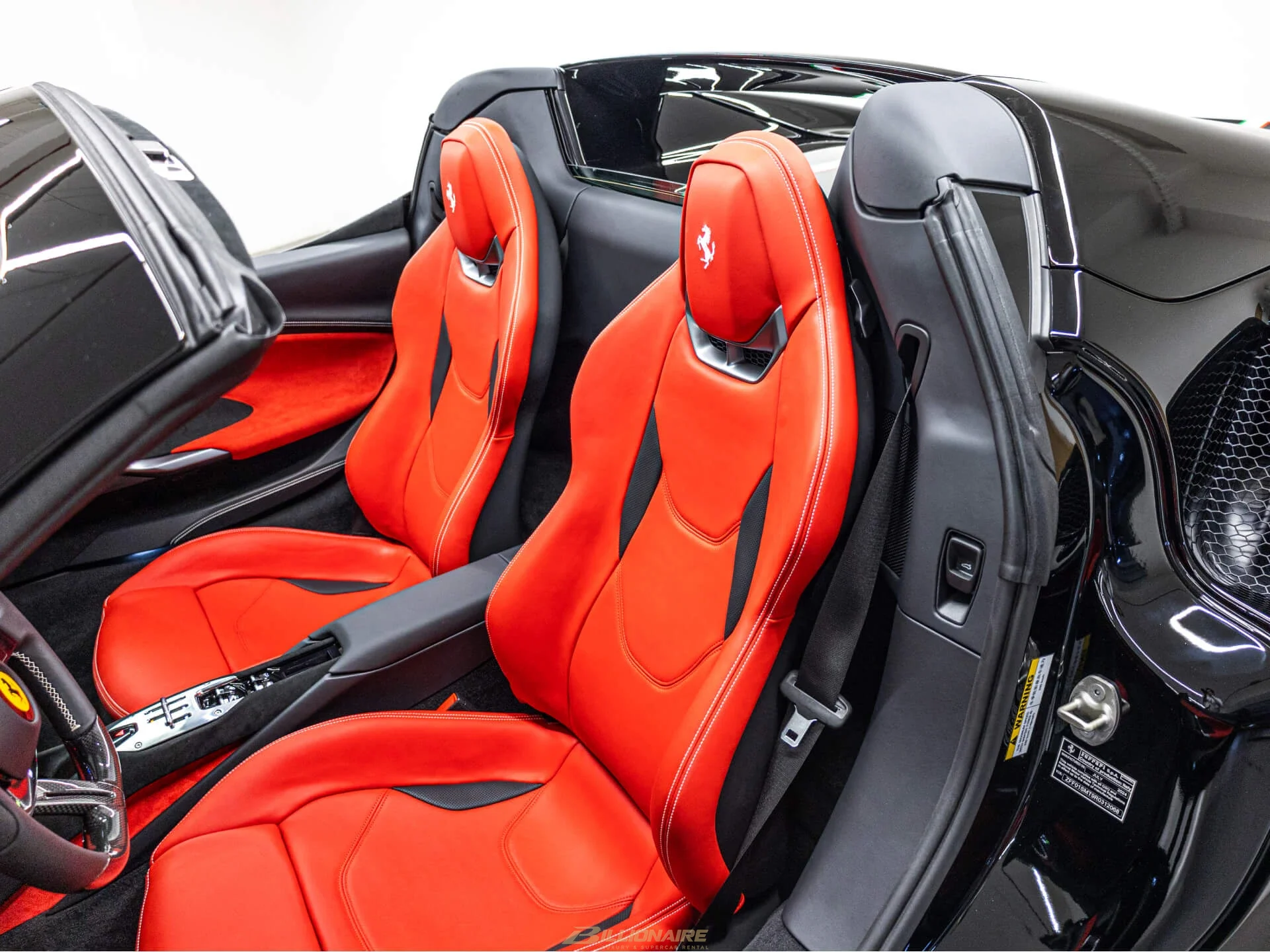 Ferrari 296 GTS Spider Hybrid 830 HP — Blu Pozzi - View 3