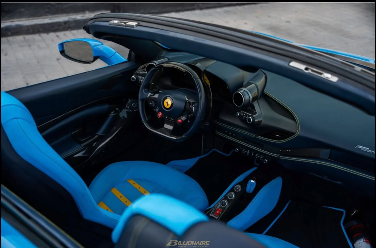 Ferrari F8 Spider Blue - View 7