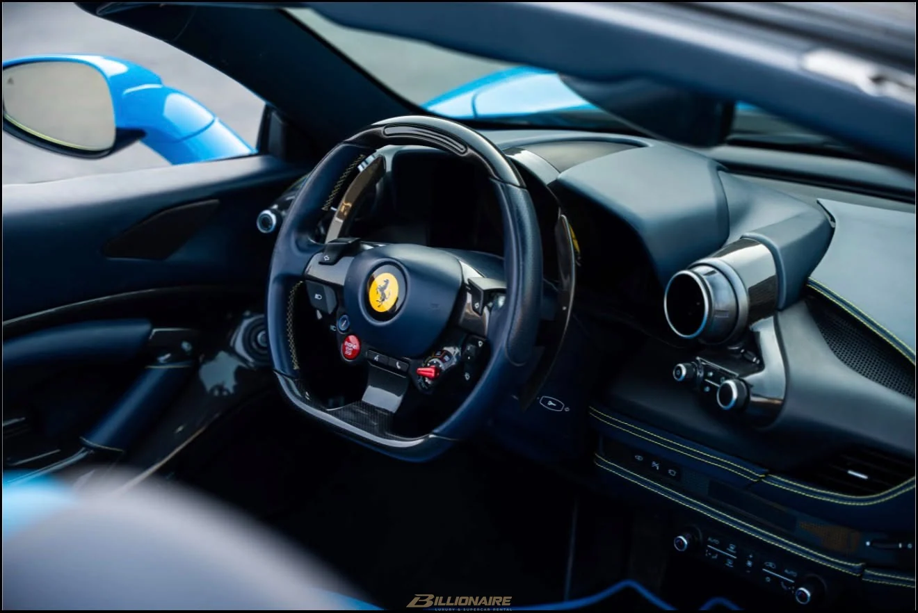 Ferrari F8 Spider Blue - View 6