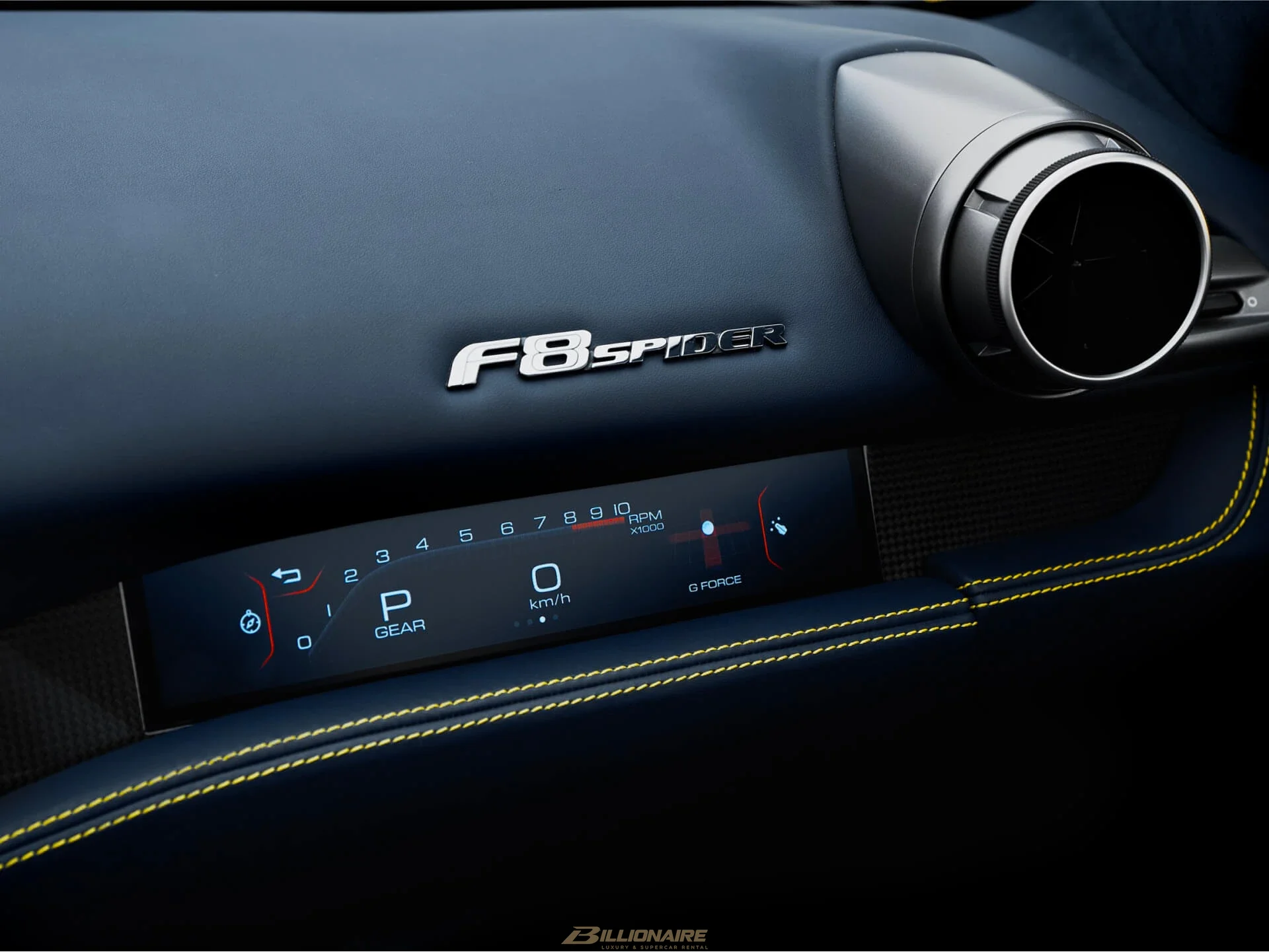Ferrari F8 Spider — Giallo Modena Yellow - View 7