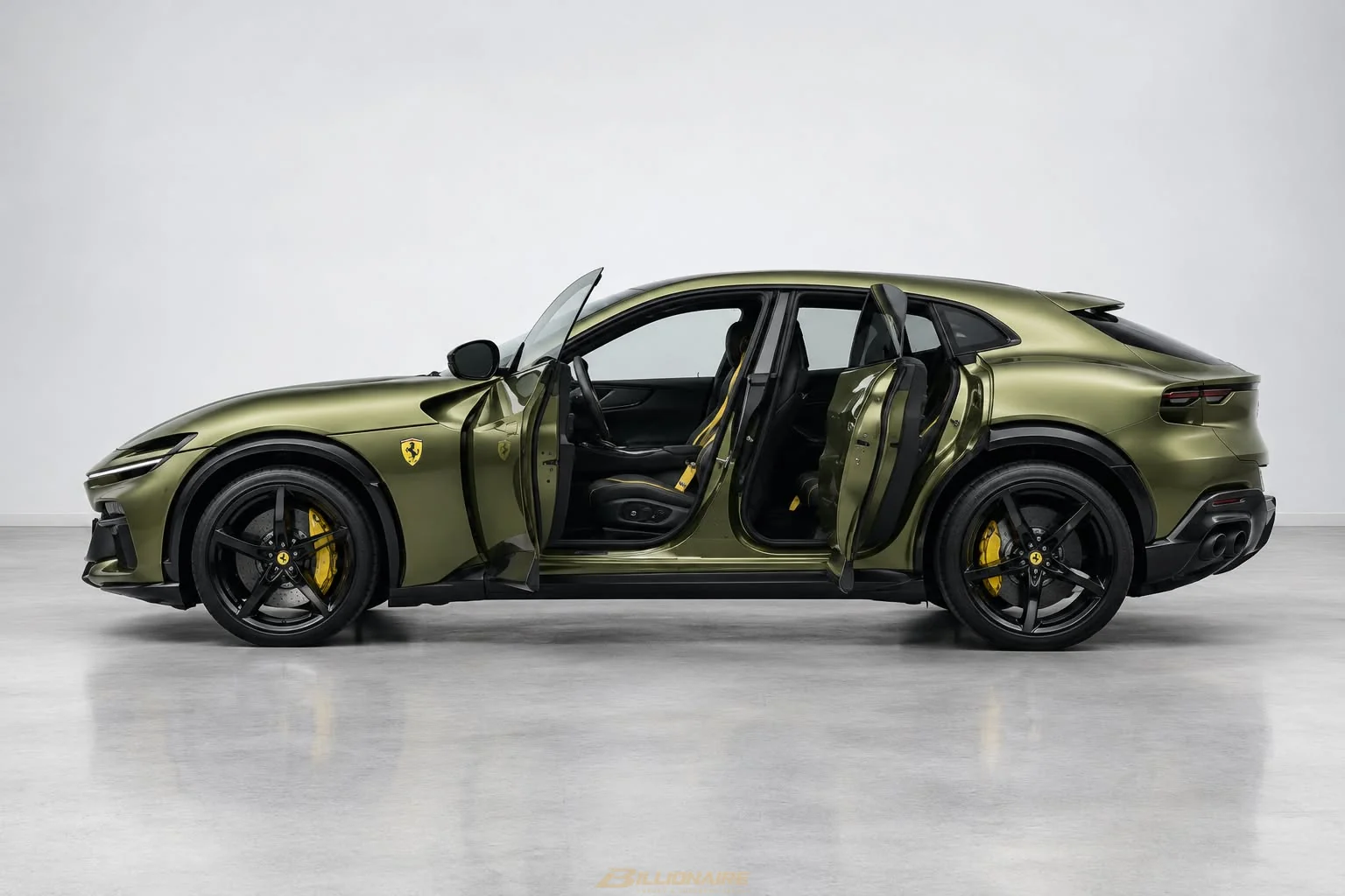 اجاره Ferrari Purosangue 2026 Green در دبی – تصویر 3