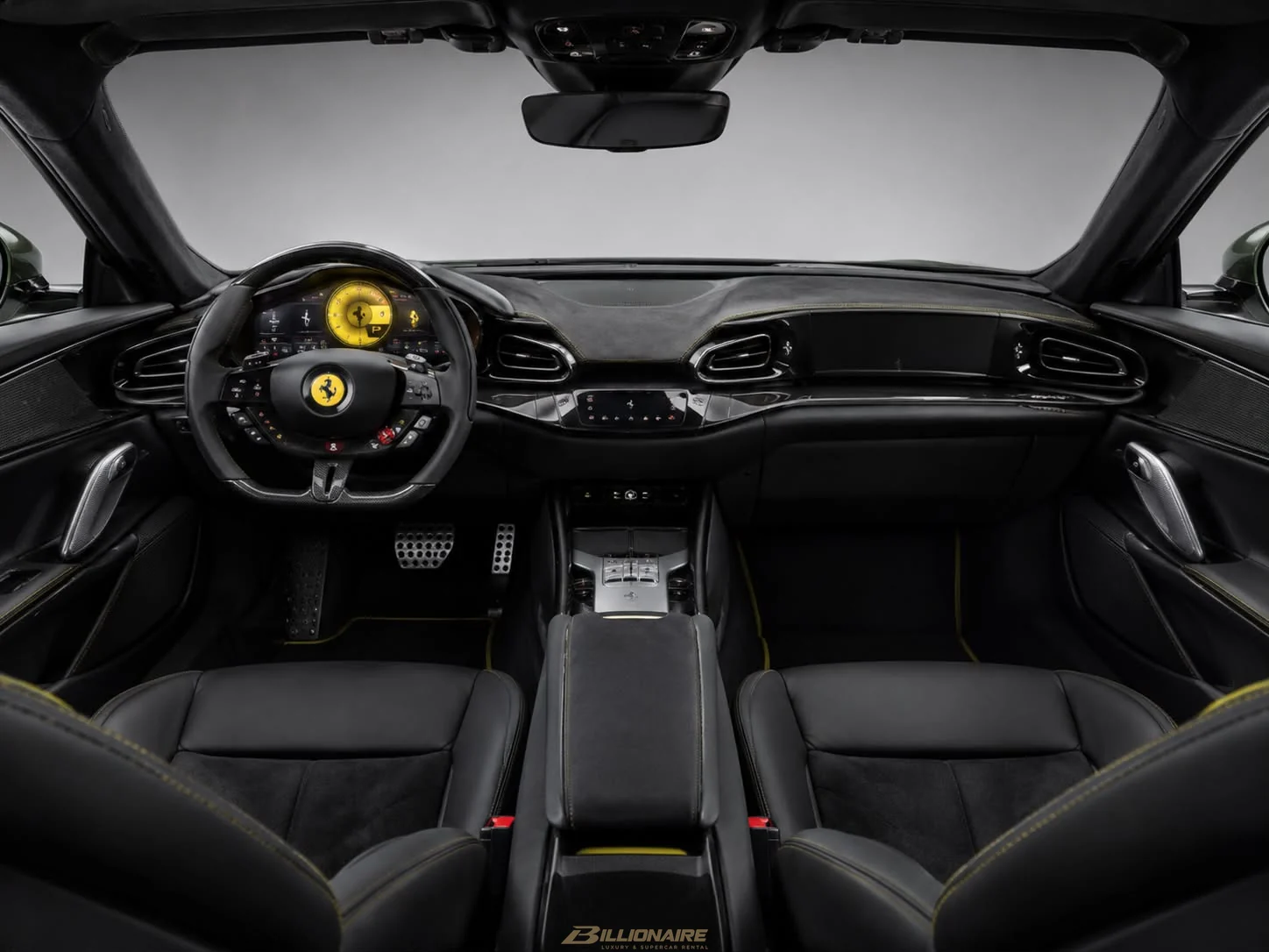 اجاره Ferrari Purosangue 2026 Green در دبی – تصویر 5