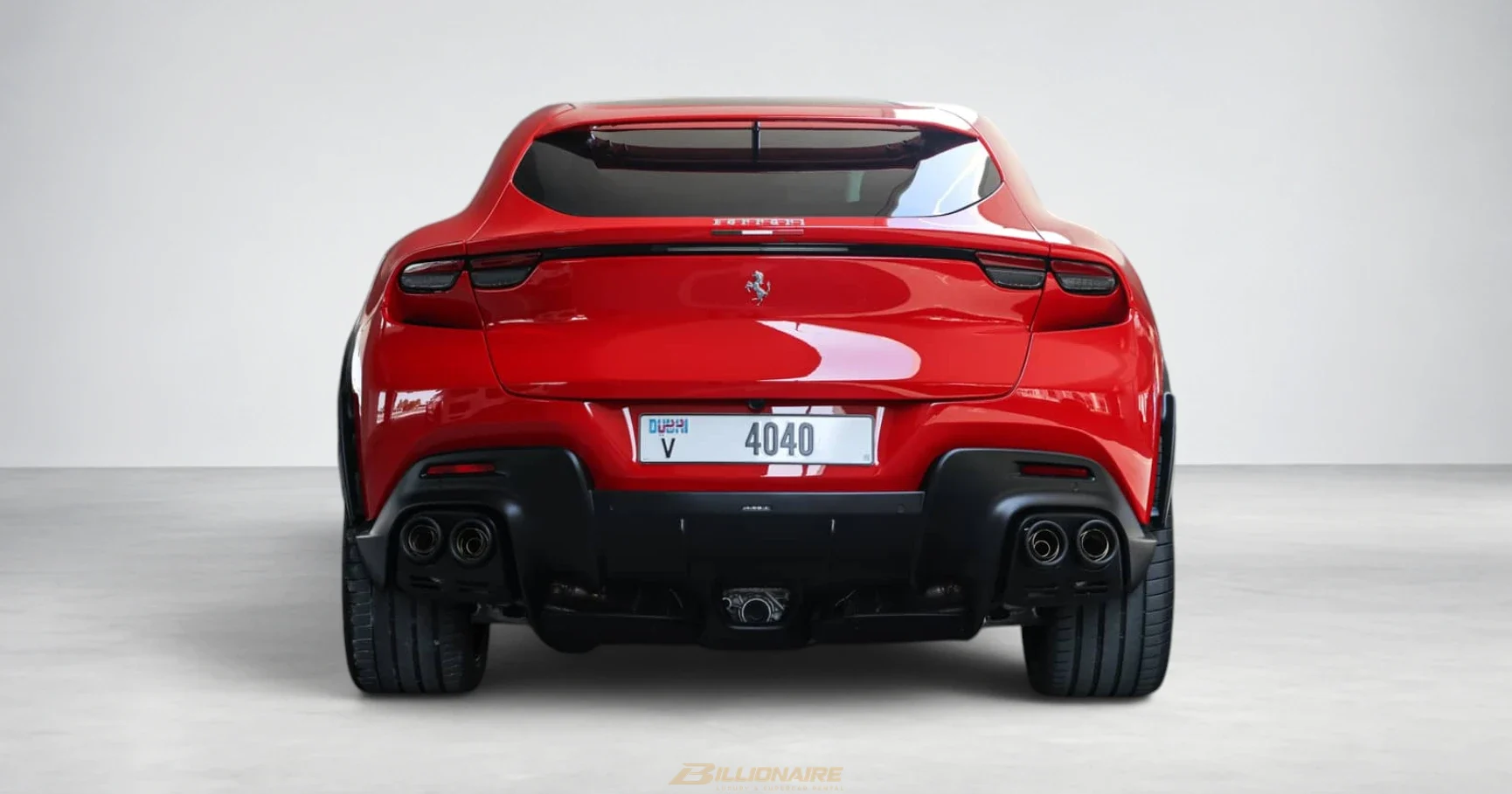 Dubai'de kiralık Ferrari Purosangue Red – fotoğraf 4