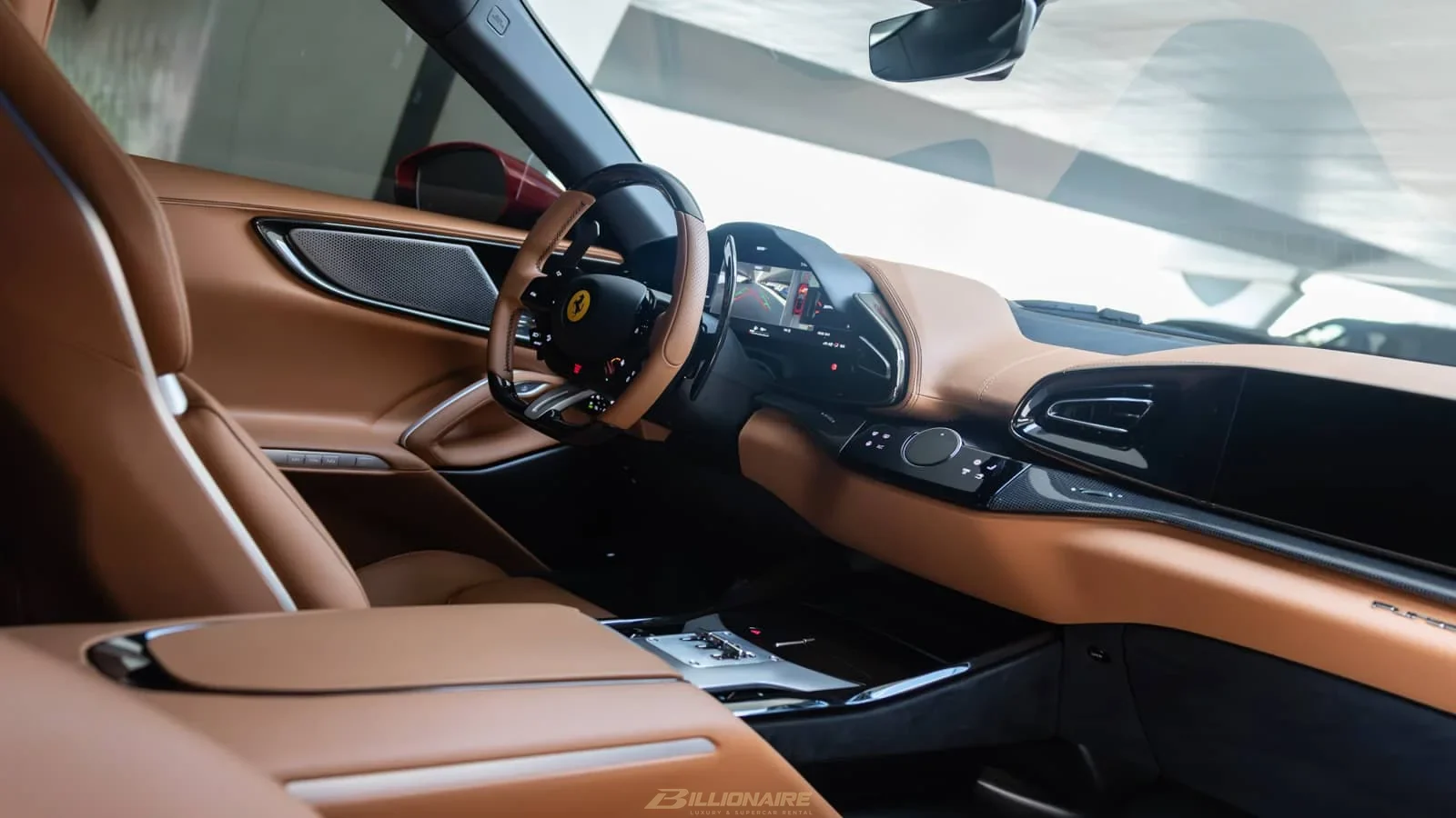 Dubai'de kiralık Ferrari Purosangue Red – fotoğraf 8