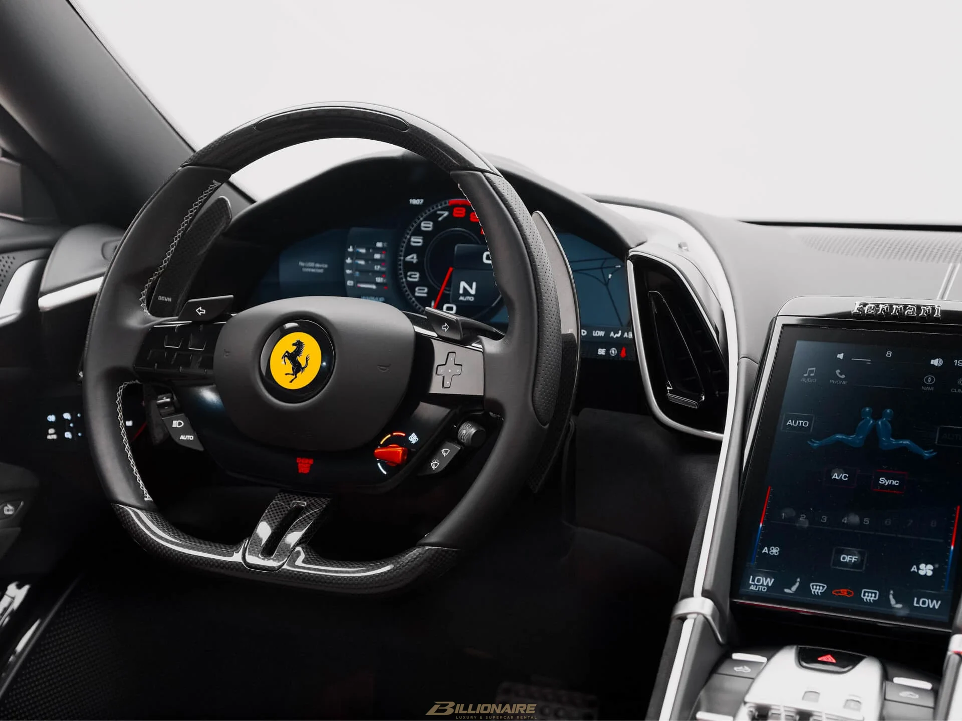اجاره Ferrari Roma Spider Convertible — Nero در دبی – تصویر 6