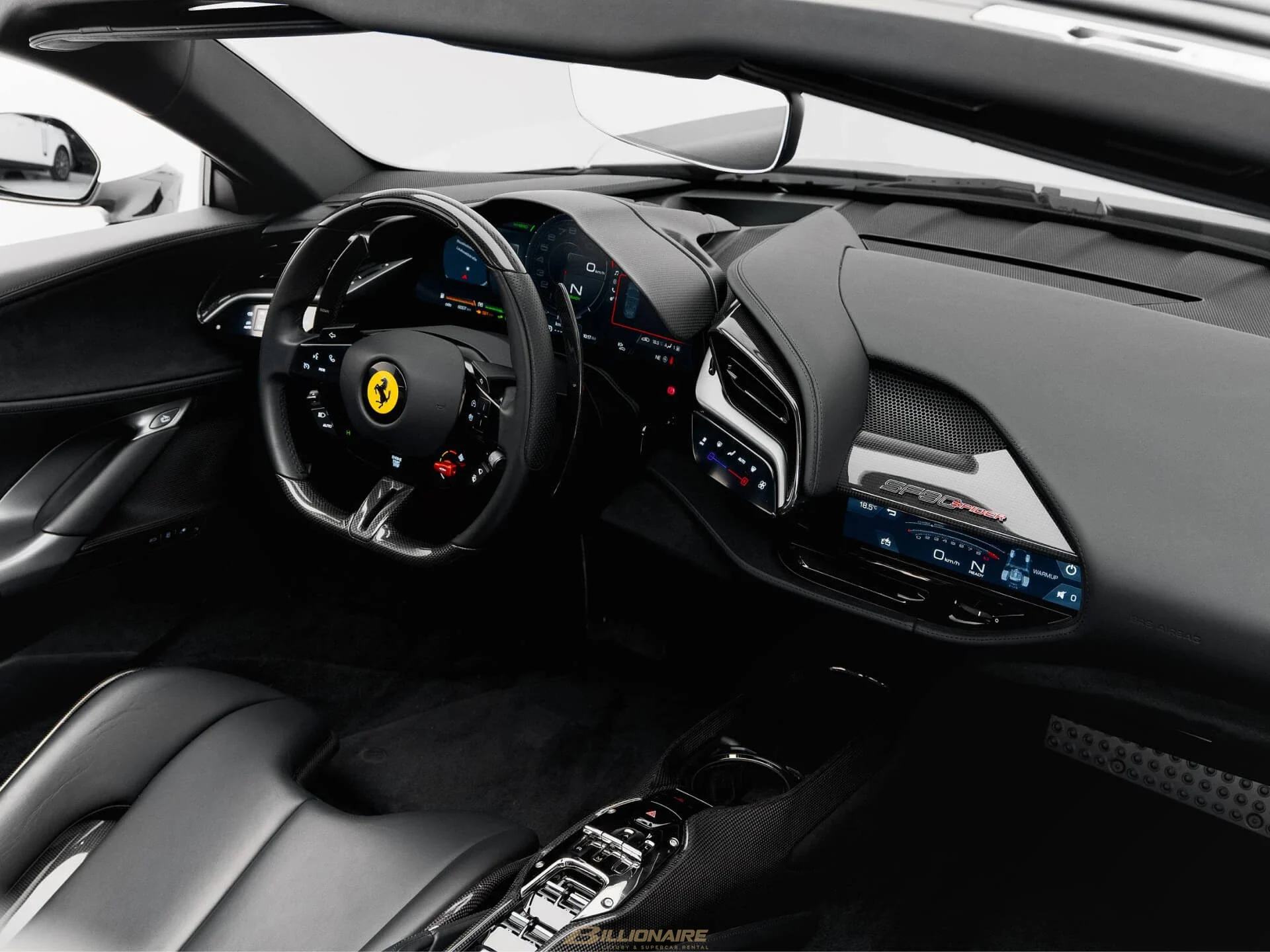Ferrari SF90 Spider Assetto Fiorano 1000 HP — Giallo Montecarlo à louer à Dubaï – photo 9