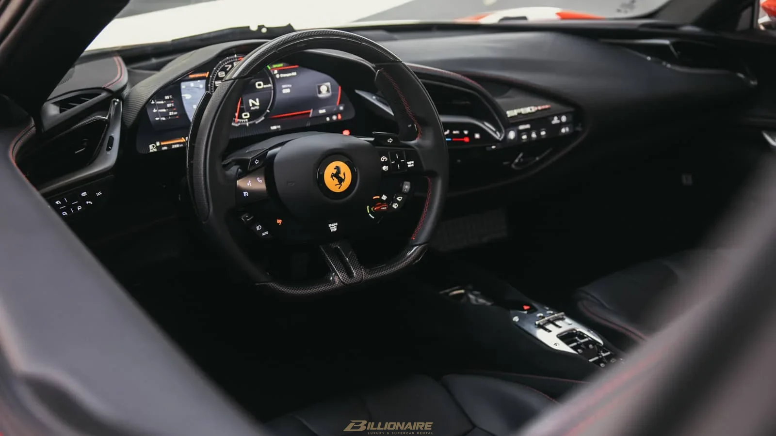 اجاره Ferrari SF90 Spider Red در دبی – تصویر 8
