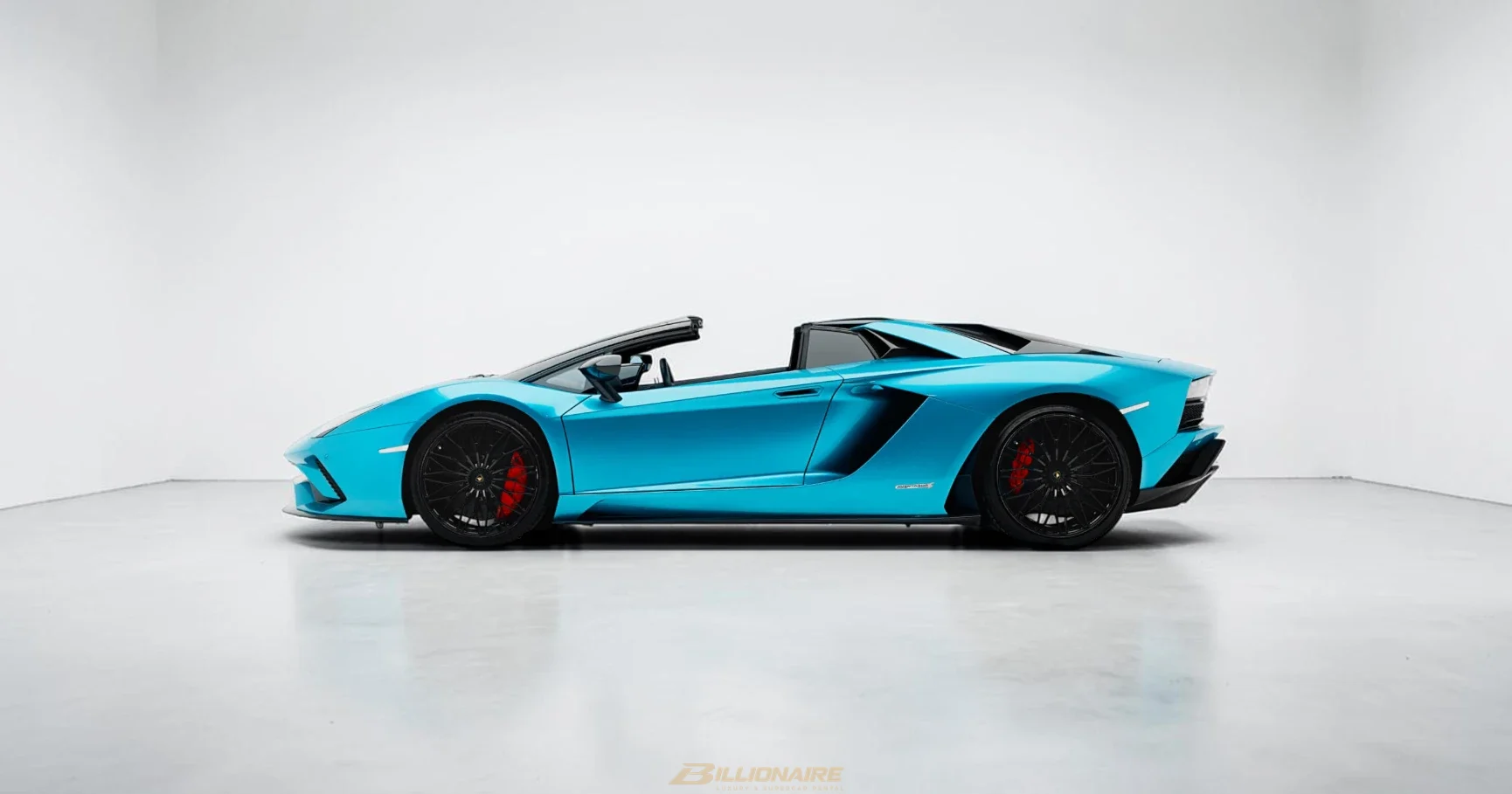 Lamborghini Aventador S Roadster Blue - View 3