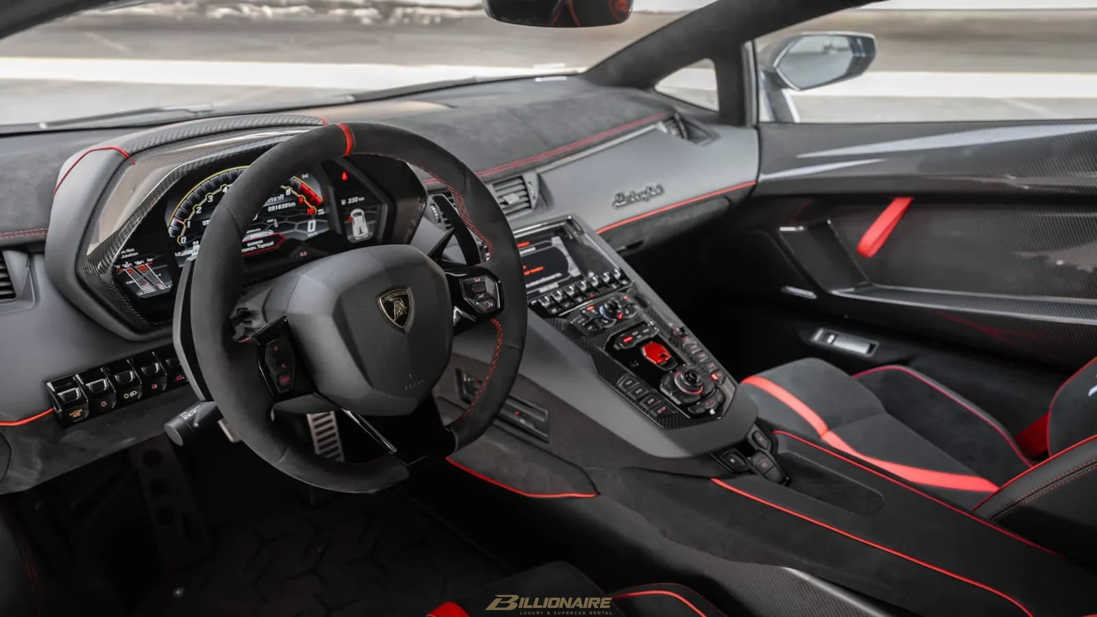 Lamborghini Aventador SVJ Blue à louer à Dubaï – photo 5