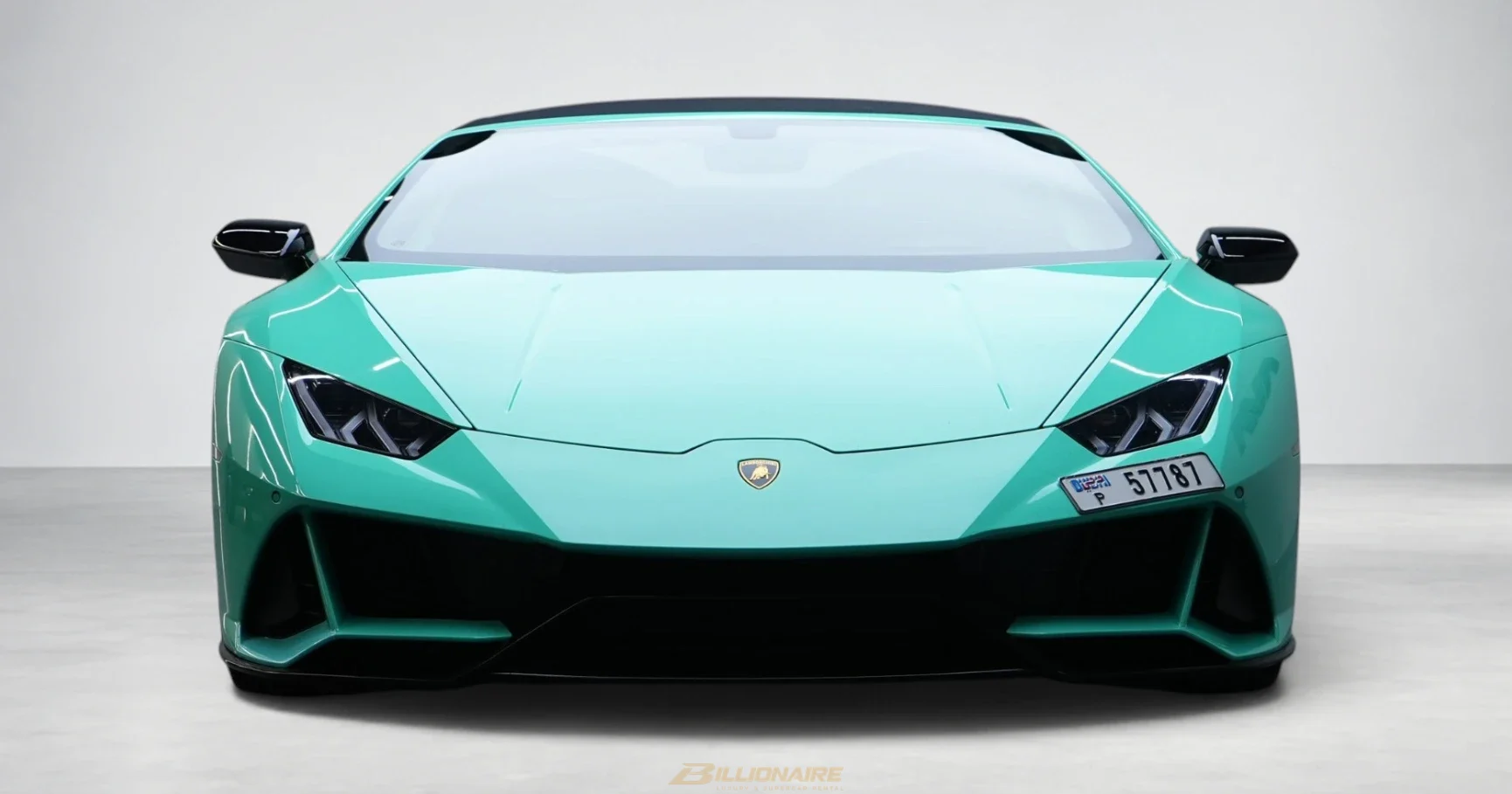 Lamborghini Huracan EVO Spyder Mint Green à louer à Dubaï – photo 2