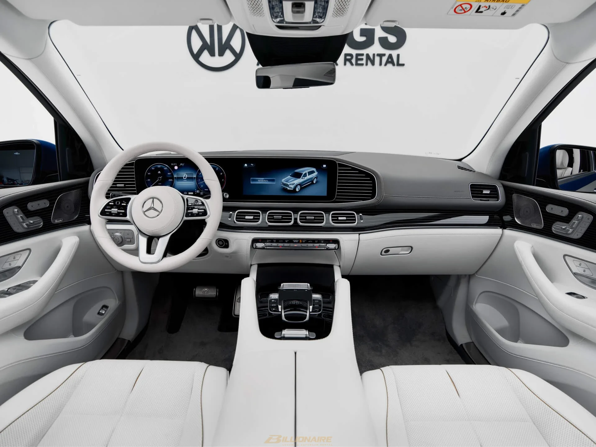 Dubai'de kiralık Mercedes-Maybach GLS 600 Two-Tone Obsidian/Silver – fotoğraf 11
