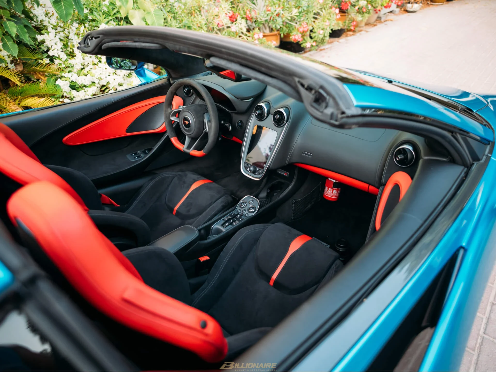 McLaren 570S Spider Silica White Interior