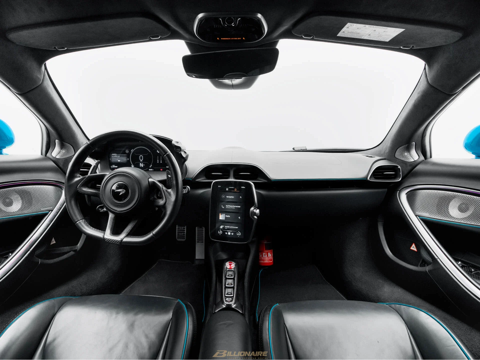 McLaren Artura Hybrid Flux Blue Interior