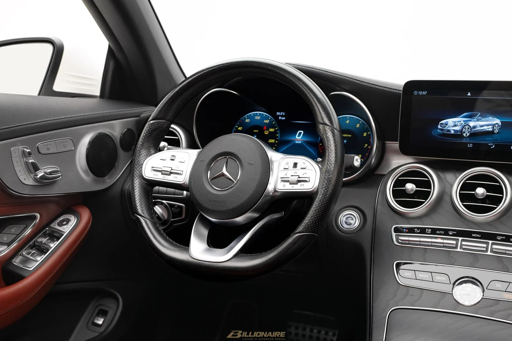 Mercedes-Benz C200 Sedan Obsidian Black Interior
