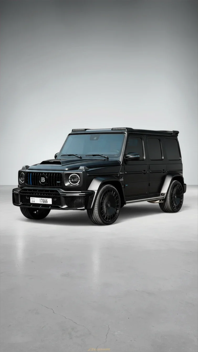 اجاره برابوس Mercedes-AMG G63 Brabus Matte Black در دبی