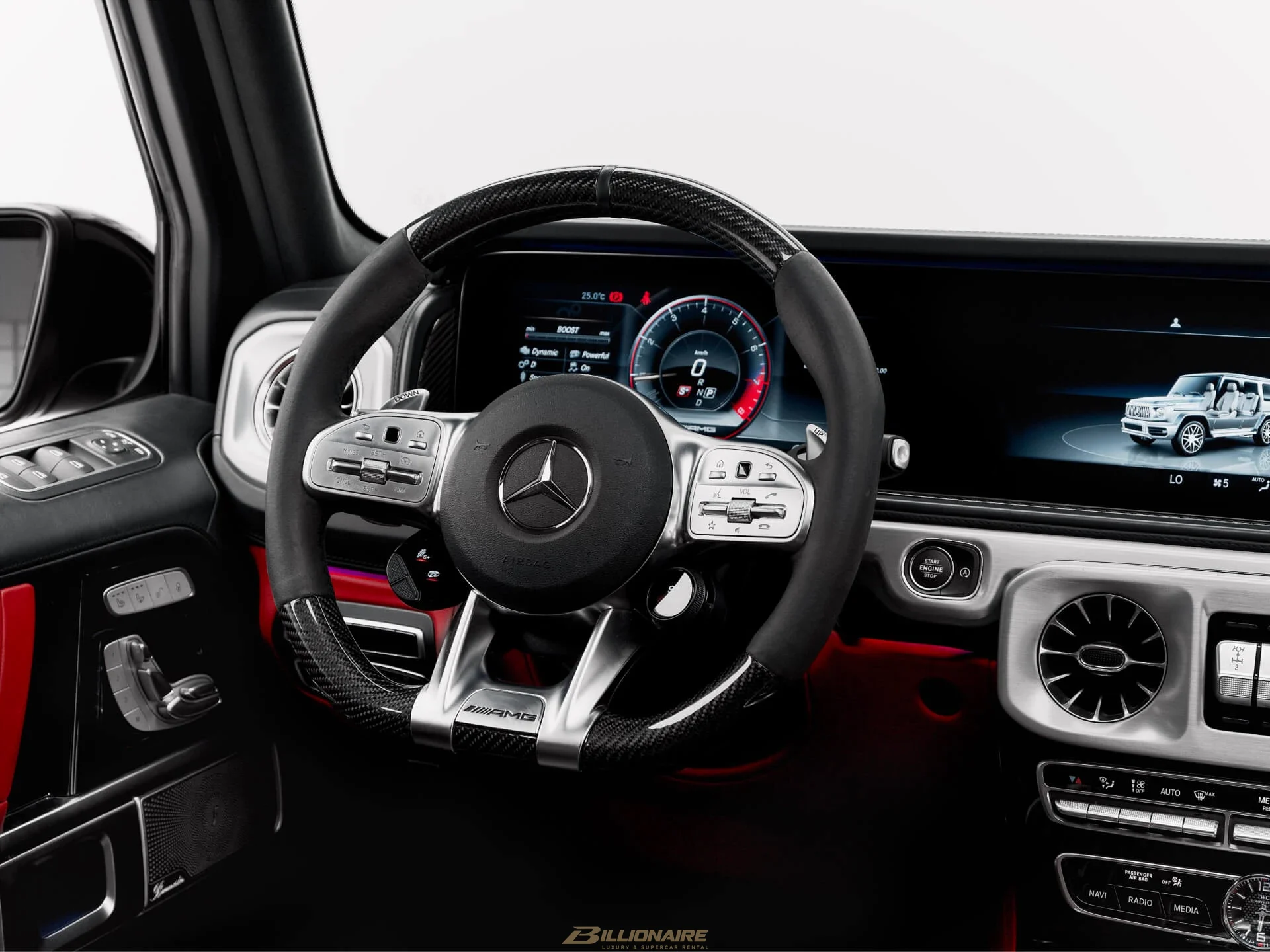اجاره Mercedes-AMG G63 Designo Hyacinth Red در دبی – تصویر 7