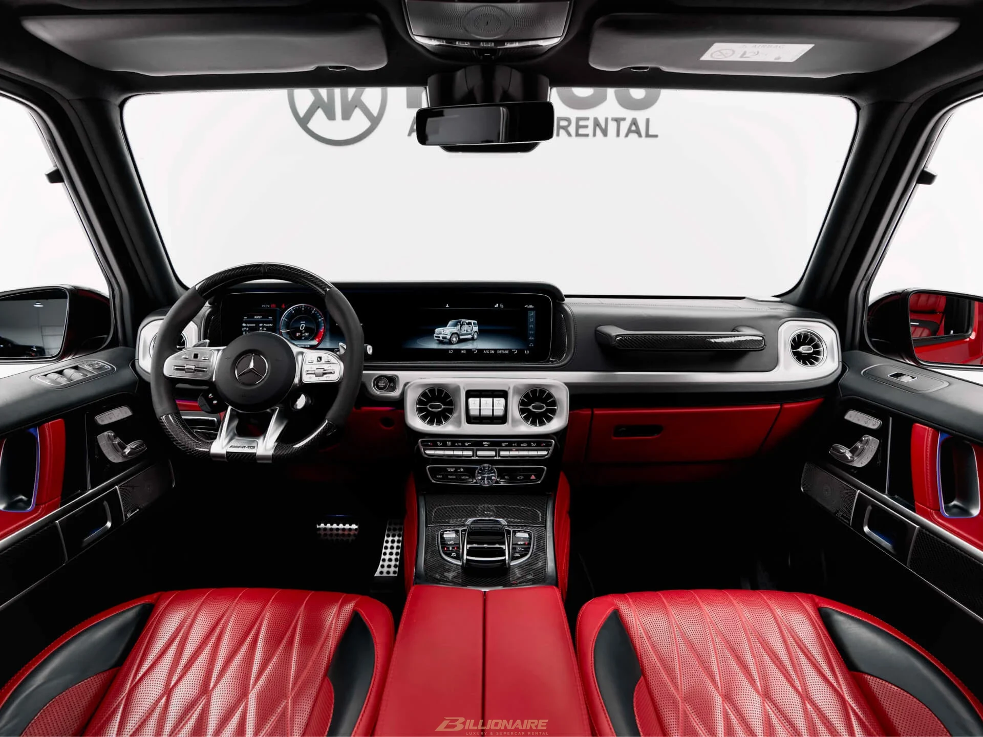 اجاره Mercedes-AMG G63 Designo Hyacinth Red در دبی – تصویر 8