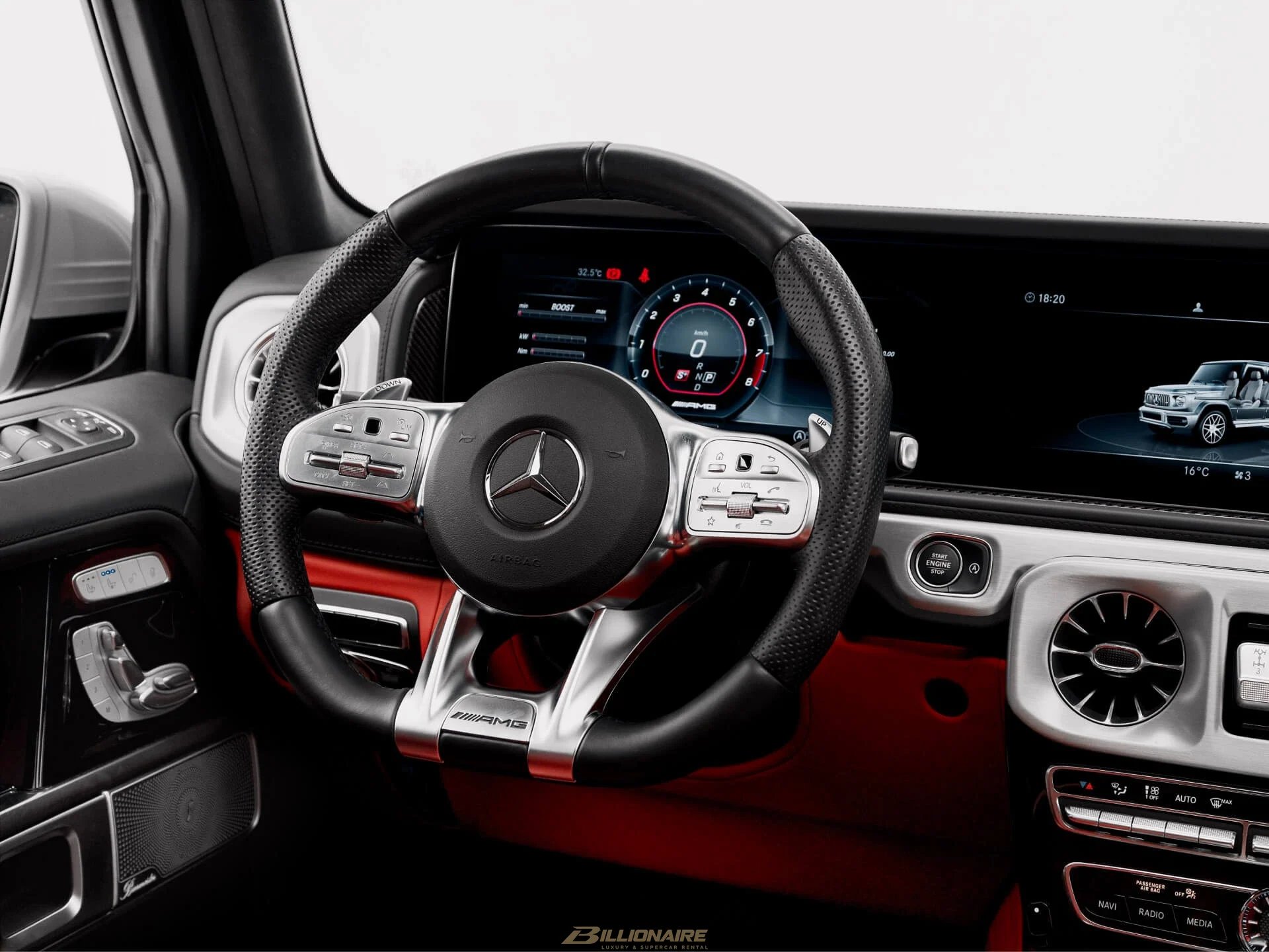迪拜Mercedes-Benz G800 Brabus Widestar Selenite Grey出租 – 图片 7