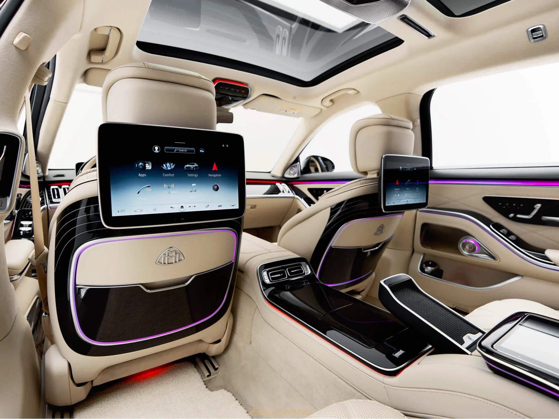 Mercedes-Maybach S580 Obsidian Black Interior