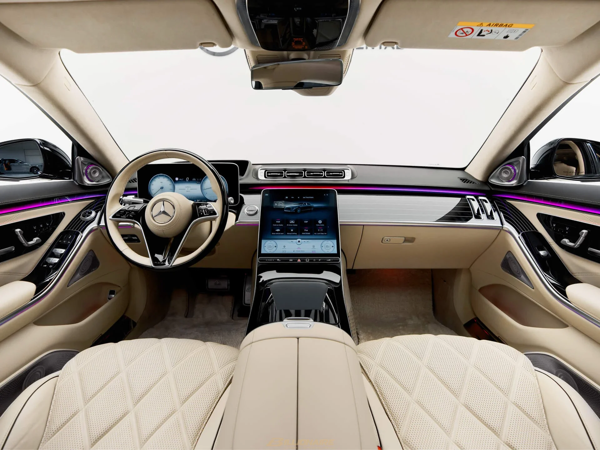 Mercedes-Maybach S580 Obsidian Black Interior