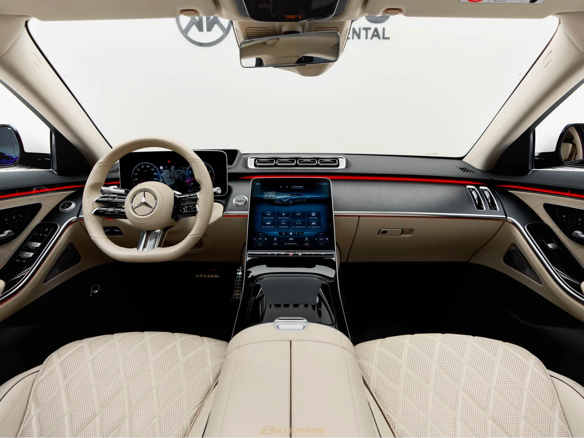 Mercedes-Benz S500 Diamond White в аренду в Дубае – фото 9