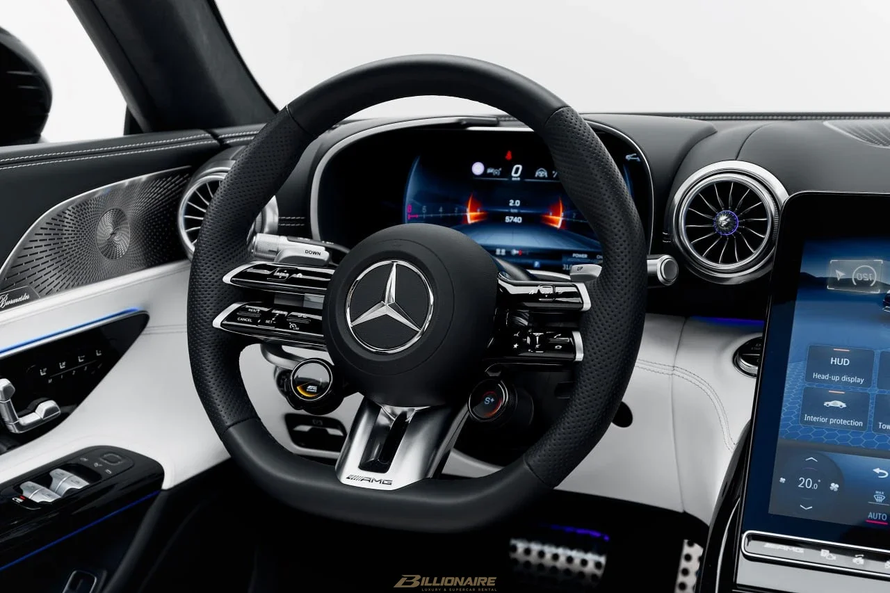 Mercedes-AMG SL 43 Roadster High-Tech Silver Interior