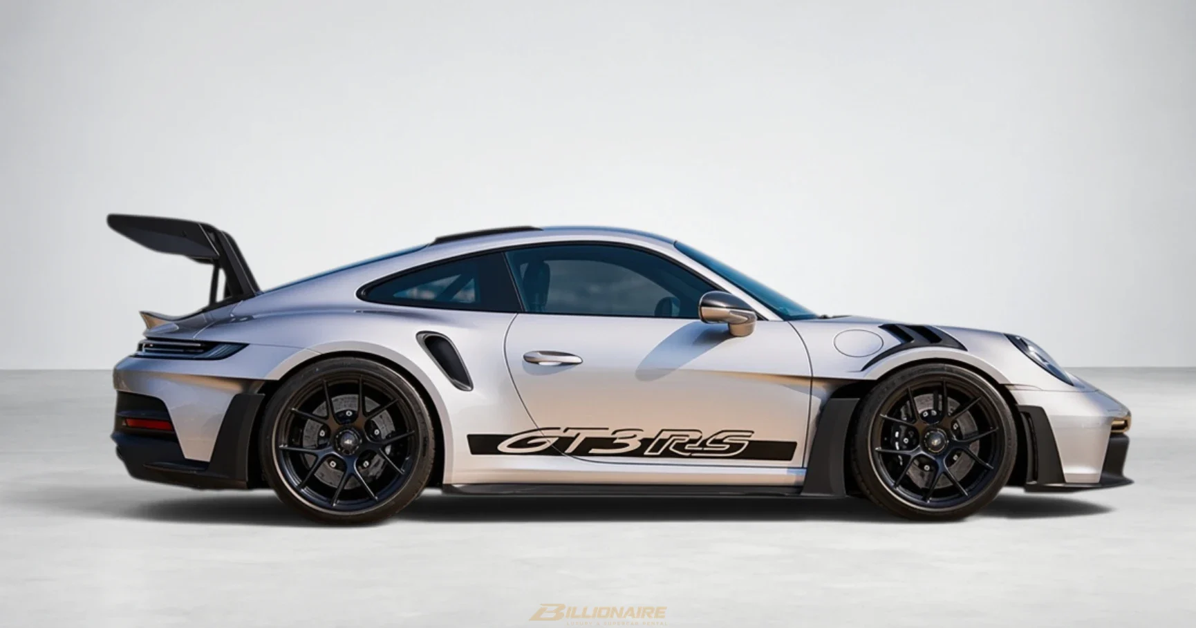 Porsche 911 GT3 RS Weissach Package Silver - View 3