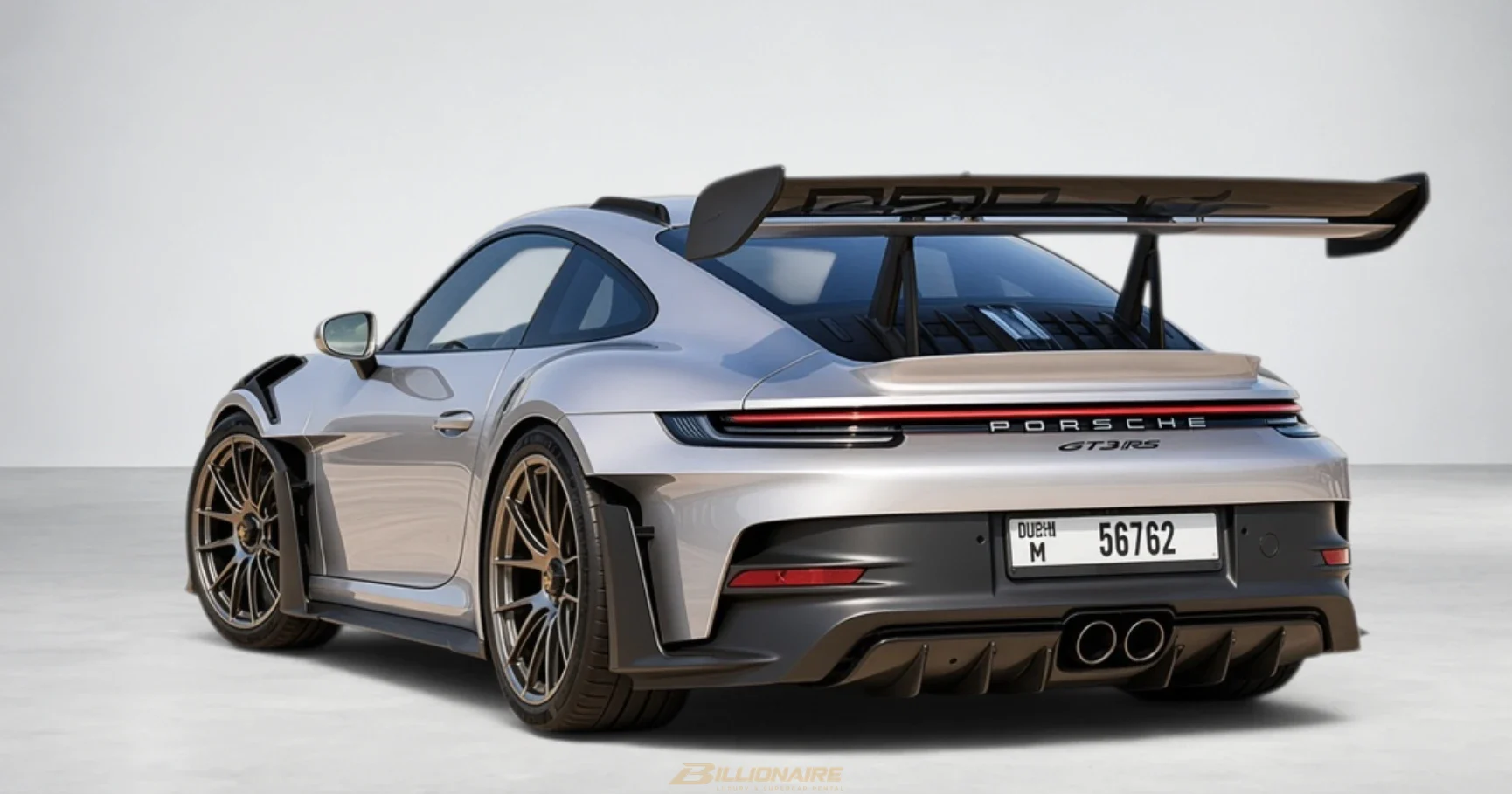 Porsche 911 GT3 RS Weissach Package Silver - View 4