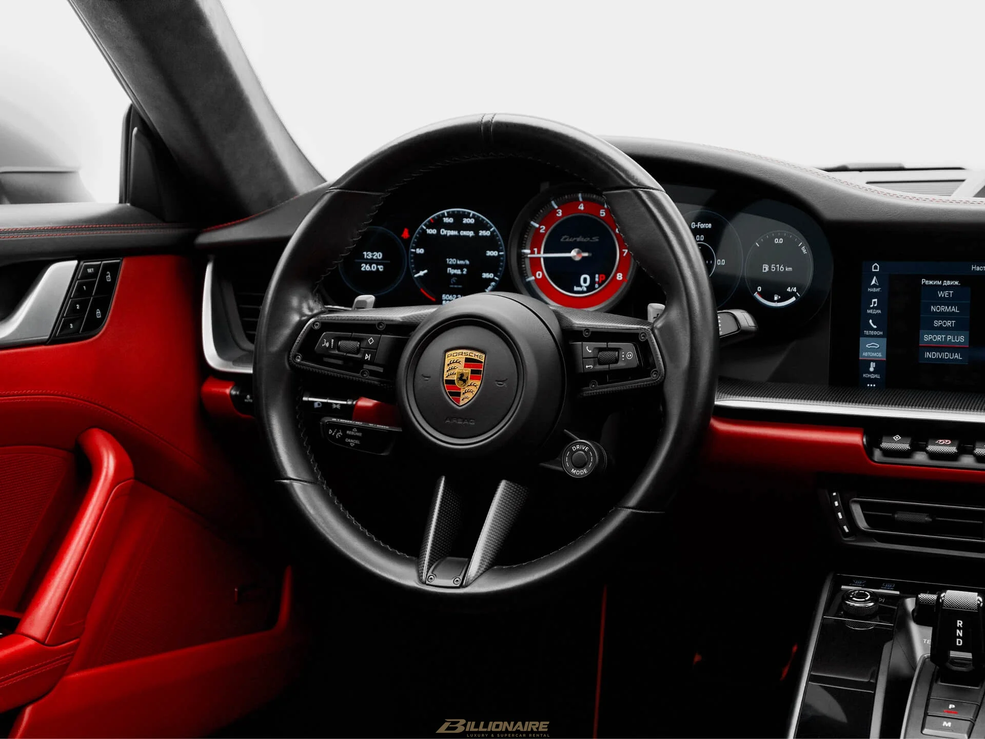 Porsche 911 Turbo S Pure White (Bordeaux Interior) в аренду в Дубае – фото 6