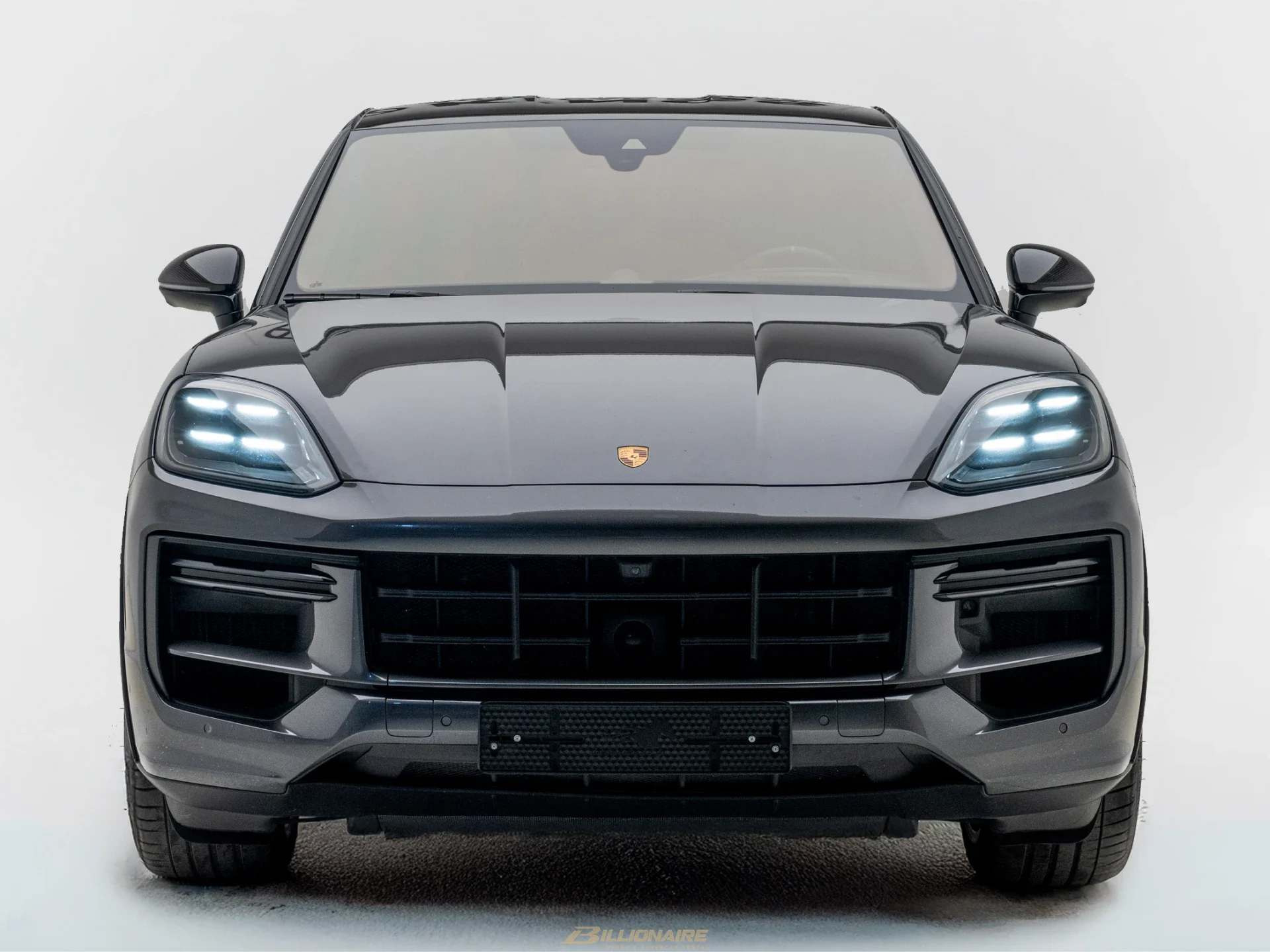 Porsche Cayenne Turbo E-Hybrid Chromite Black View 2