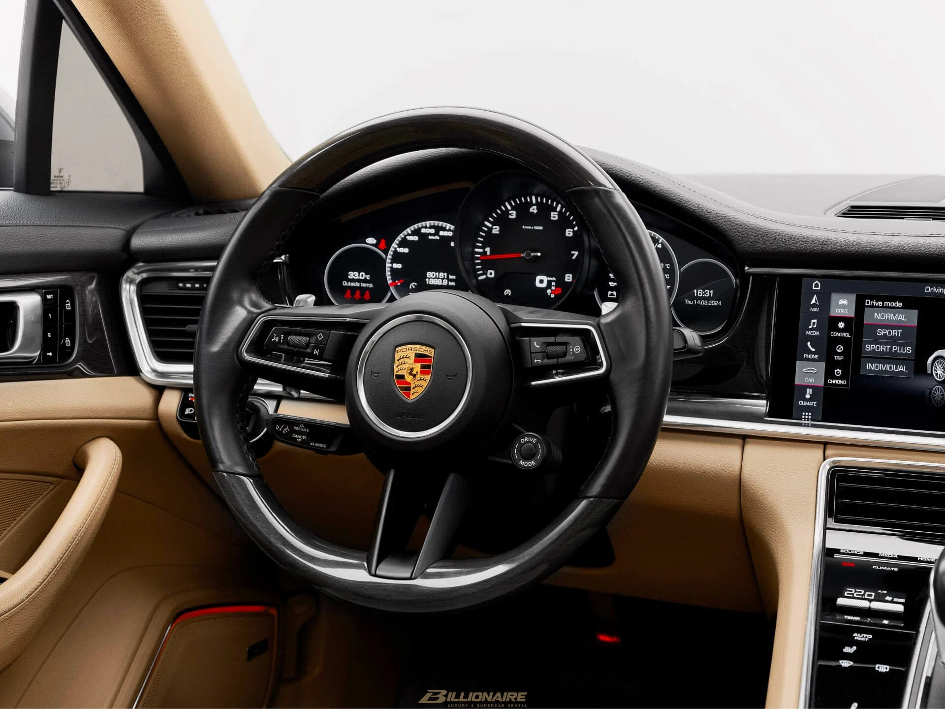 اجاره Porsche Panamera Volcano Grey (Saddle Tan Interior) در دبی – تصویر 7