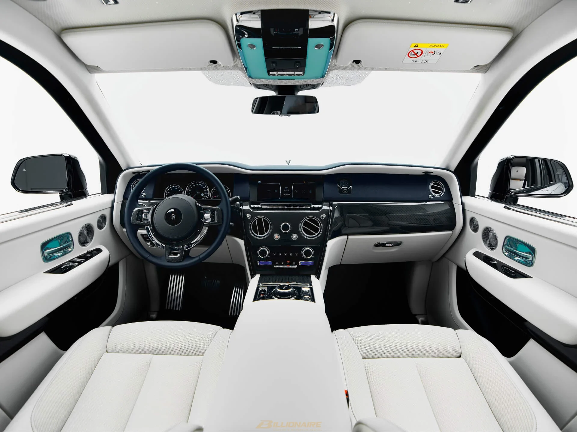 اجاره Rolls-Royce Cullinan Black Badge Tempest Silver در دبی – تصویر 9