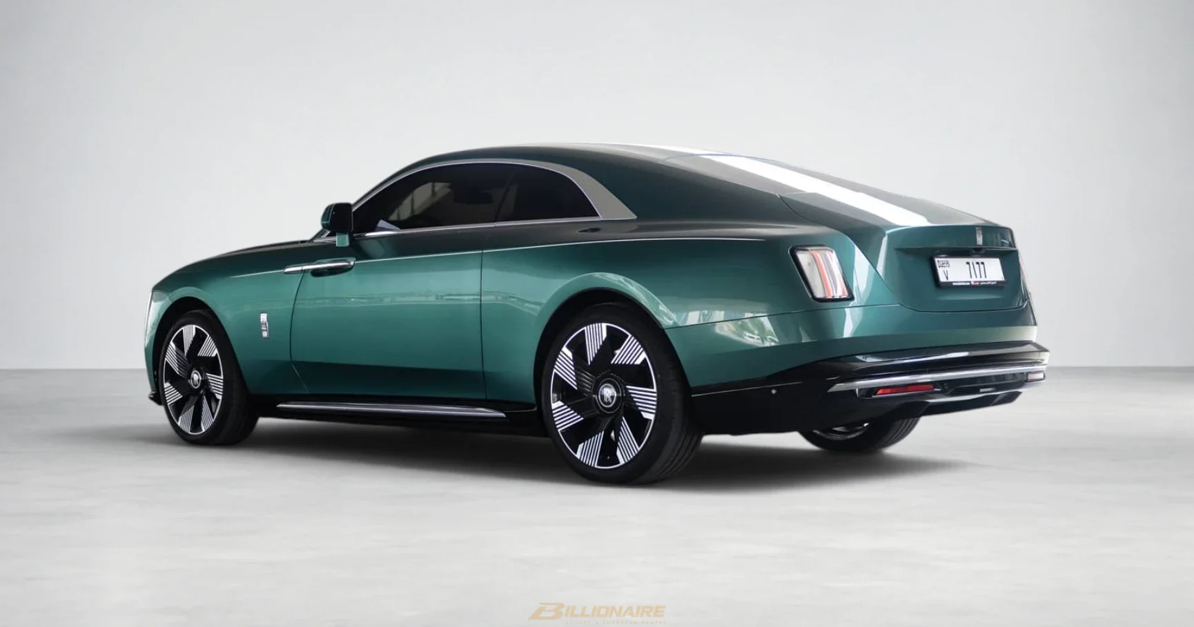 اجاره Rolls-Royce Spectre Teal Green در دبی – تصویر 4